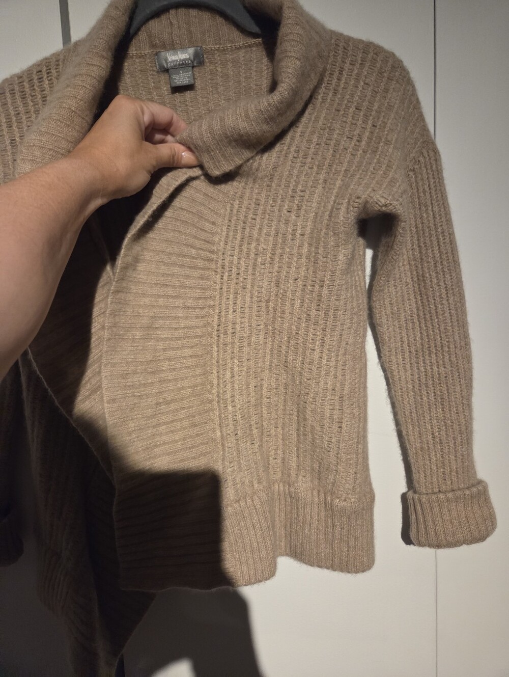 Neiman Marcus 100% Cashmere Open Front Cardigan - Picture 6 of 9